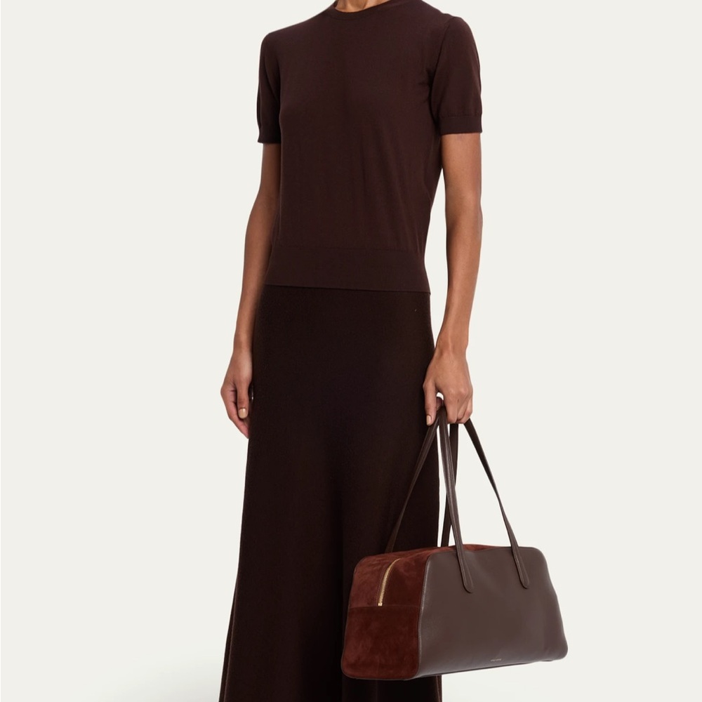 MANSUR GAVRIEL
Helios Large Leather & Suede Shoulder Bag - Picture 4 of 10